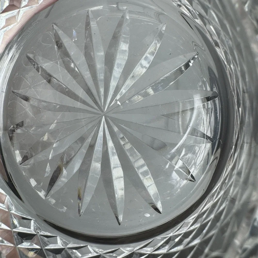 Waterford Ireland Crystal Alana Open Sugar‎ Bowl 4 Inches Wide Read VTG